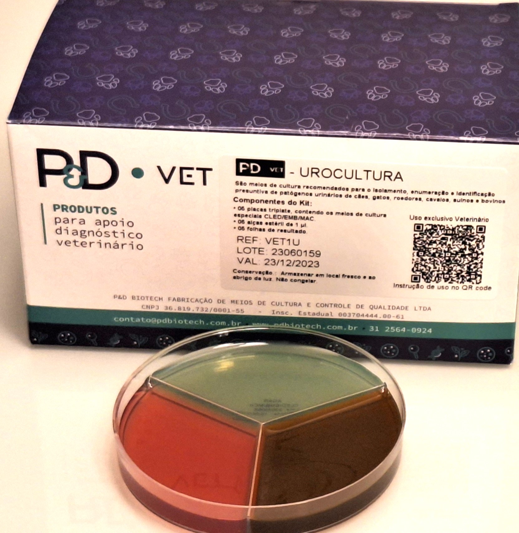 P&DVet – Urocultura -Triplate 